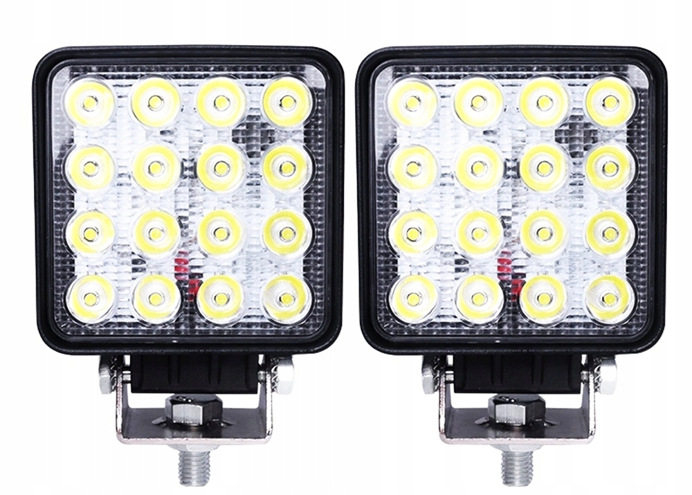 2x PRACOVNÉ SVETLO 16 LED HALOGÉNOVÝ SVIEČEK 48W