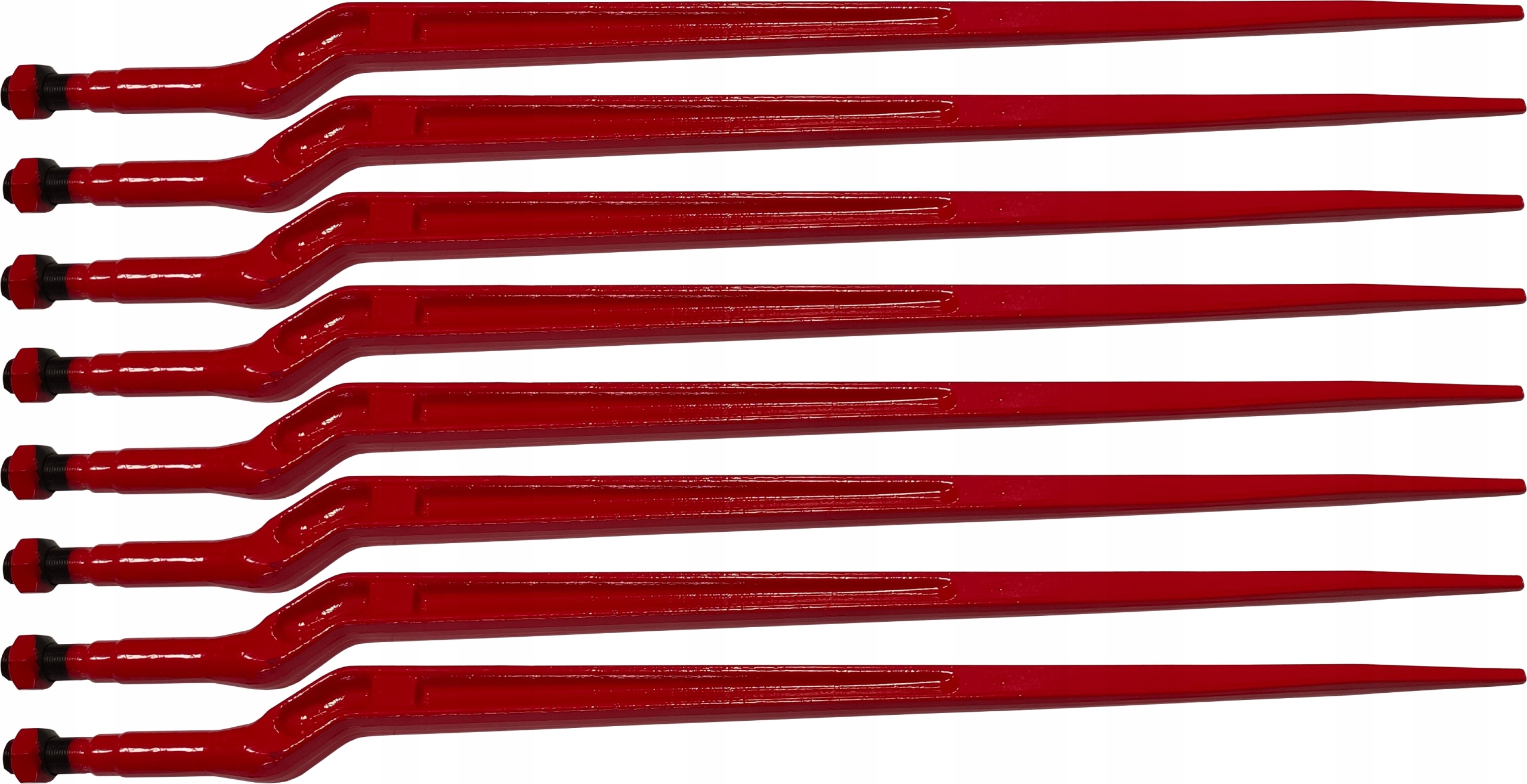 8x NAKLADAČ TINE 880 mm KROKODILNÁ ÚCHYTKA NA VIDLICE