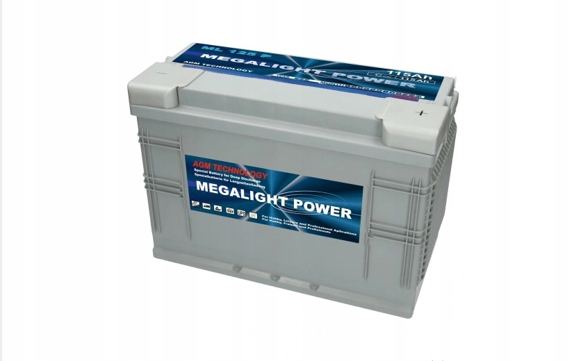 BATÉRIA Megalight AGM 12V 115Ah P + CAMPER YACHT