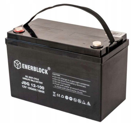 GÉLOVÁ BATÉRIA JDG12-100 GEL 12V 100AH L +