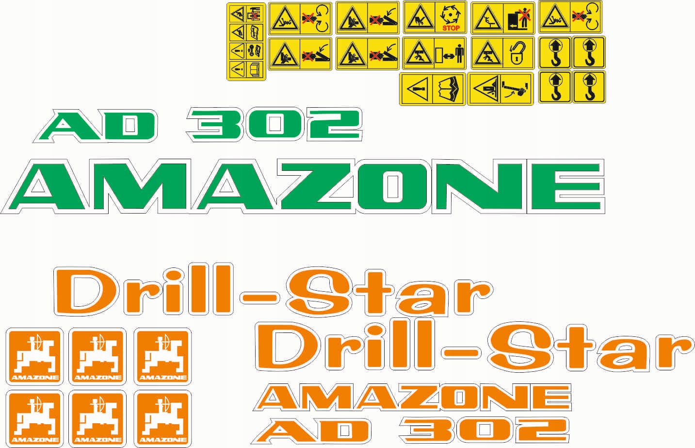 Nálepka AMAZONE AD 302 DRILL-STAR
