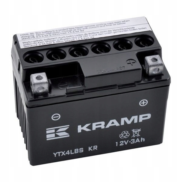 Batéria 12 V 3Ah 50 A s elektrolytom Kramp