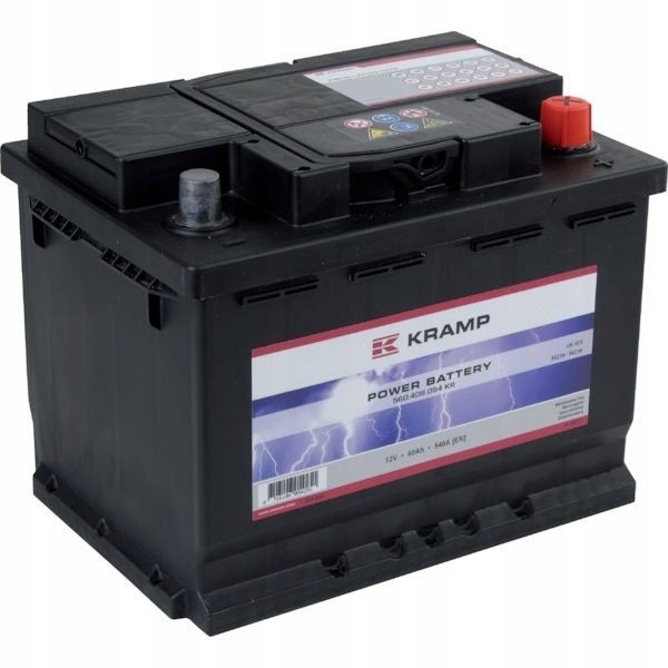 Batéria Kramp, 12 V, 60 Ah, plná