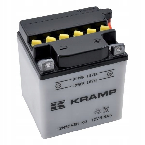 Batéria Kramp, motocykel, 12 V, 5,5 Ah, s el