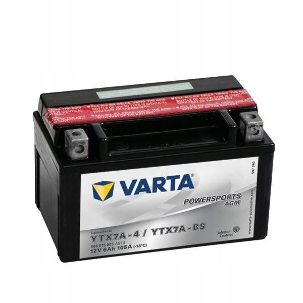 Batéria Powersports AGM, 12 V, 6 Ah, Varta