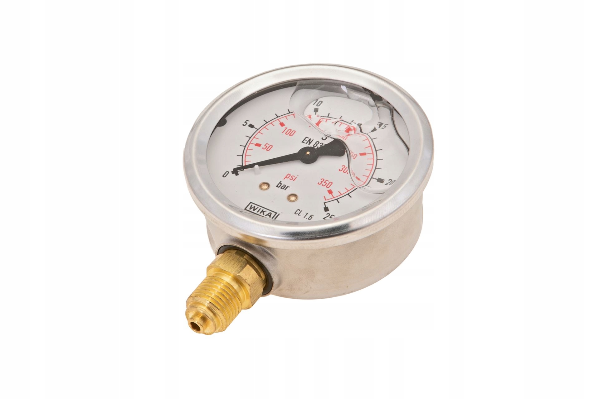 B711-W063025D Glycerínový manometer 0-25 bar