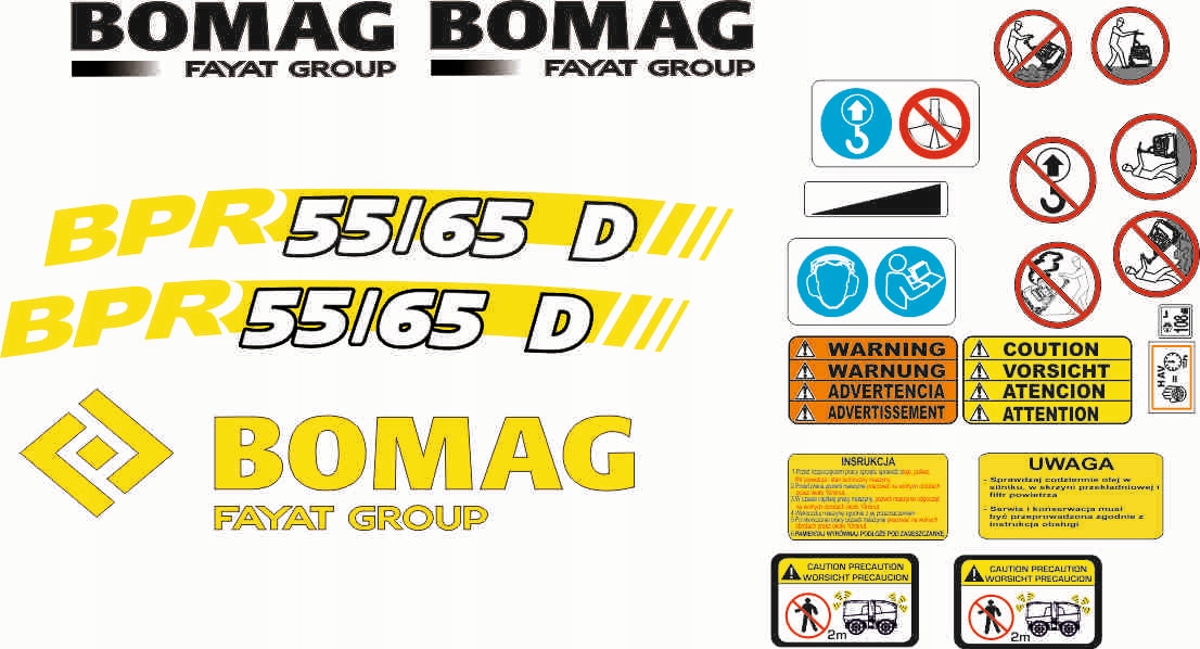 BOMAG BPR 55/65 D samolepiaci štítok