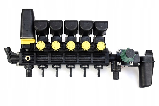 5-dielny blok elektromagnetického ventilu pre postrekovač