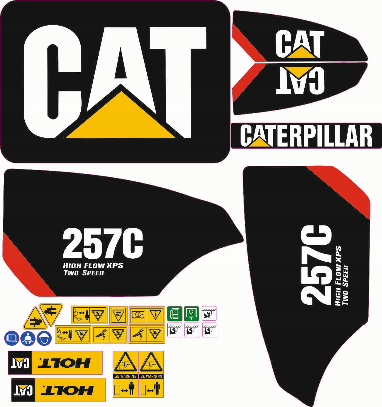 Samolepka Nálepka Caterpillar Cat 257c