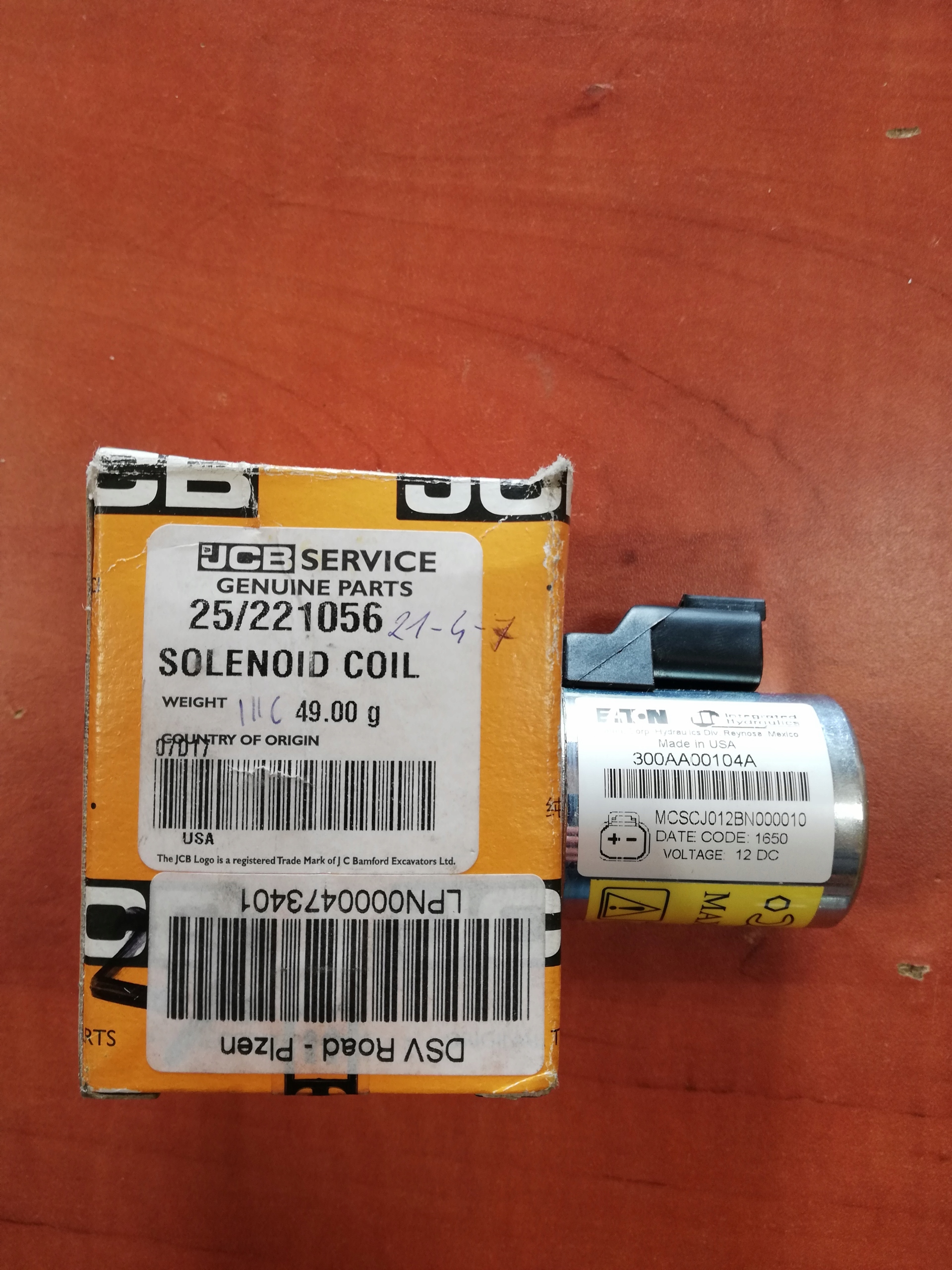 Cievka JCB 25/104001