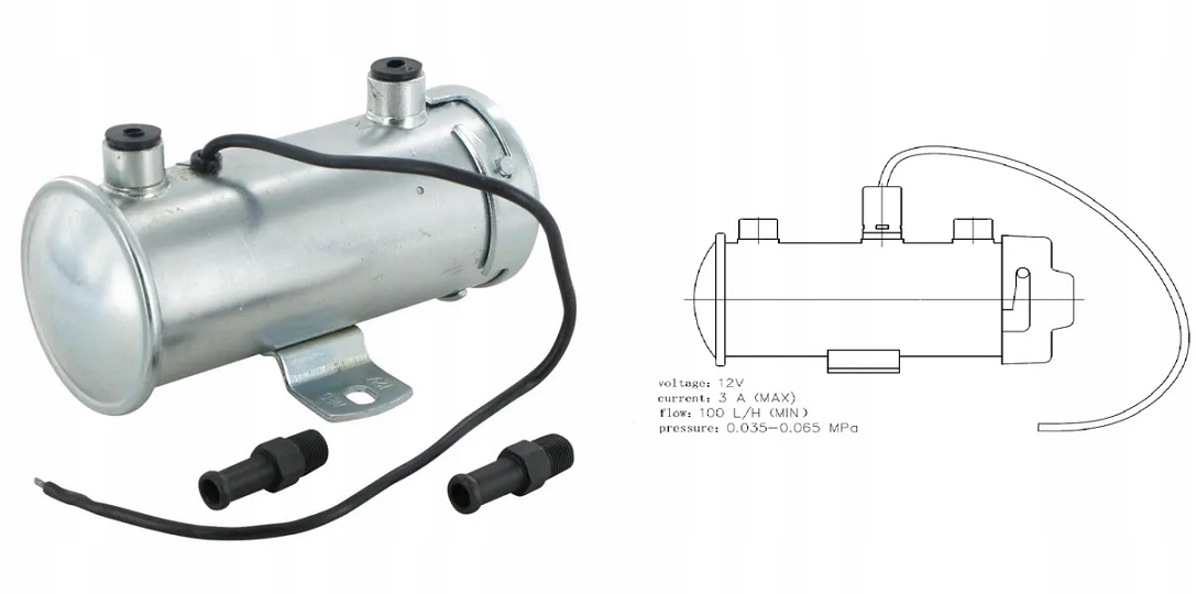 Elektrické čerpadlo na naftu pre FIAT JOHN DEERE