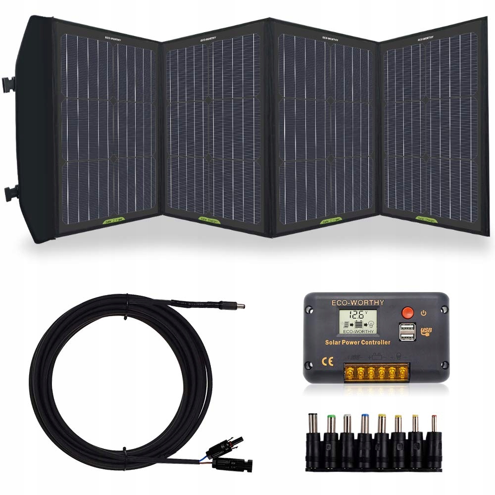 Eco-Worthy 120W skladací solárny panel