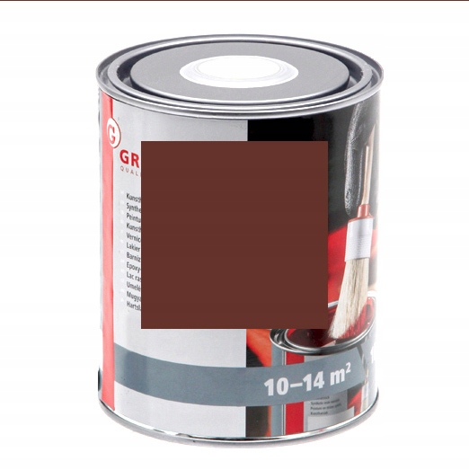 Farba lak červenohnedá RAL8012 1l