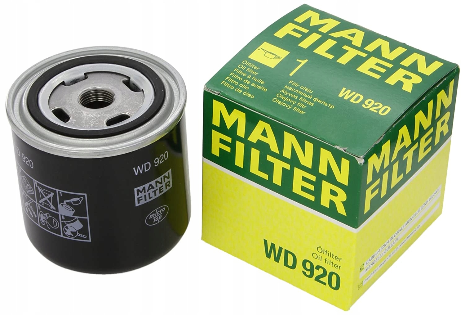 Filter hydraulického oleja Mann WD920, LF681