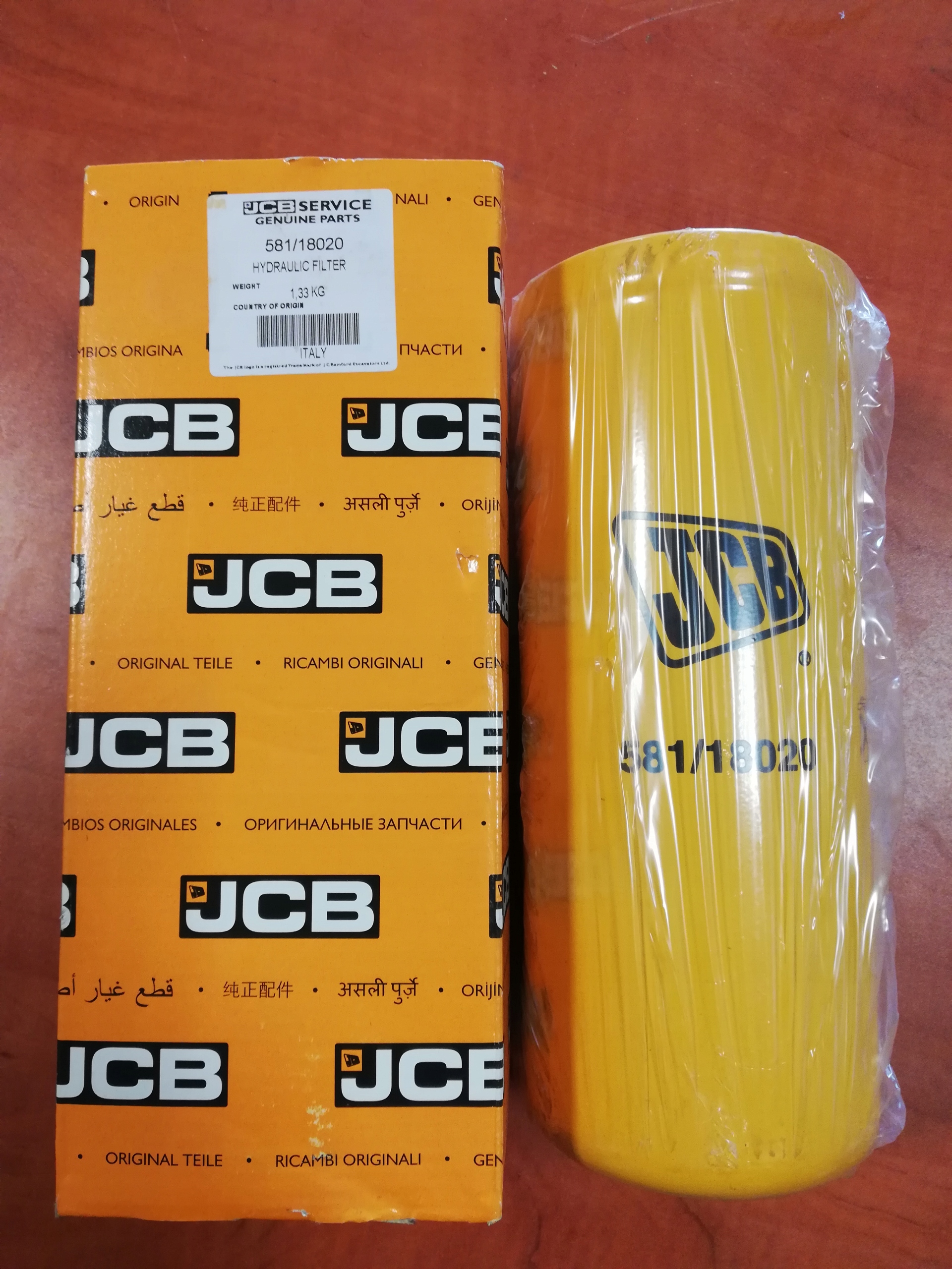 Filter hydraulického oleja JCB 581/18020