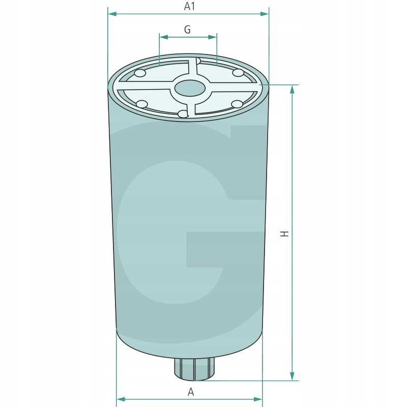 Palivový filter 84565884 FS19680 SN40605