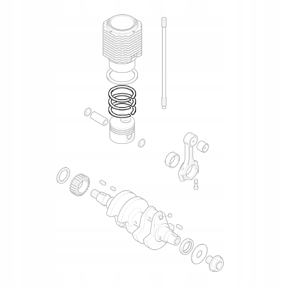 HATZ 01235600 Piestne krúžky +0,50 1D60 2G30