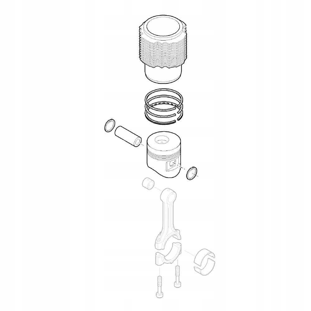 HATZ 01505020 Kompletný valec 1D41