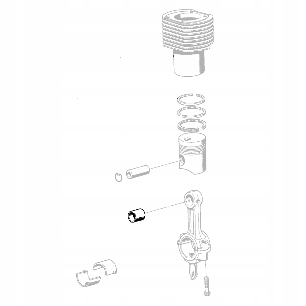 HATZ 03206901 Uloženie piestneho čapu E673 E573