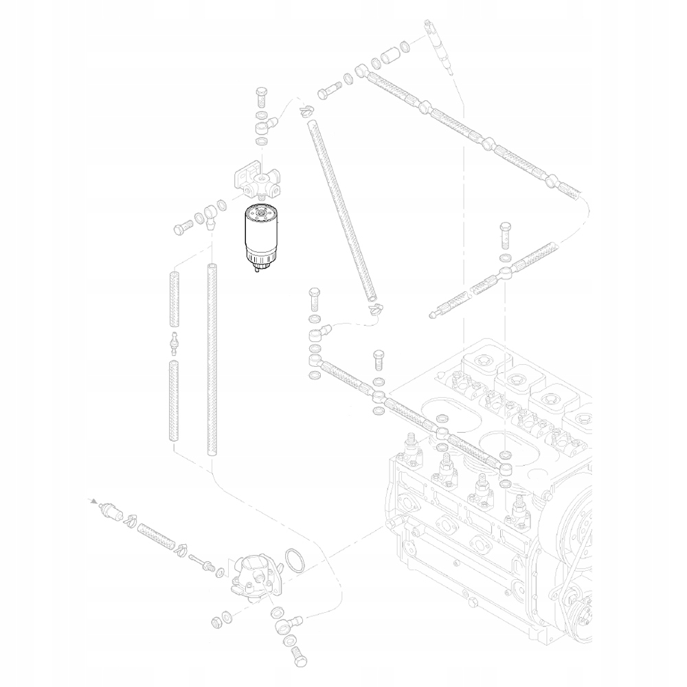 HATZ 50345700 Palivový filter s škrtiacou klapkou 2L30 3L30 4L30 2L40 3L40 4L40 2L31 3L31 4L31 2L41