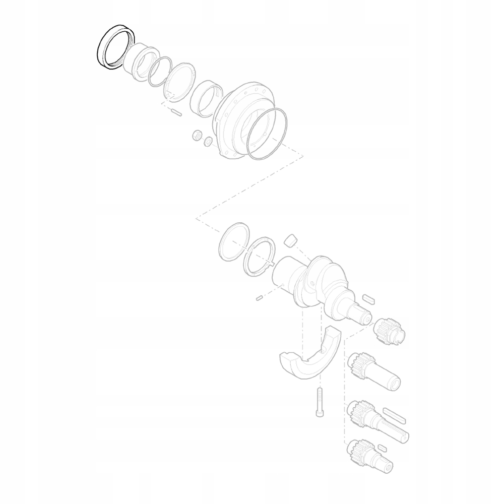 HATZ 50478100 Hriadeľ vriaci 1D90V