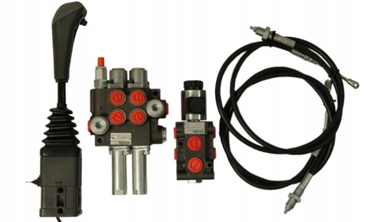 Sada hydrauliky joystick + rozdeľovač nakladača tur