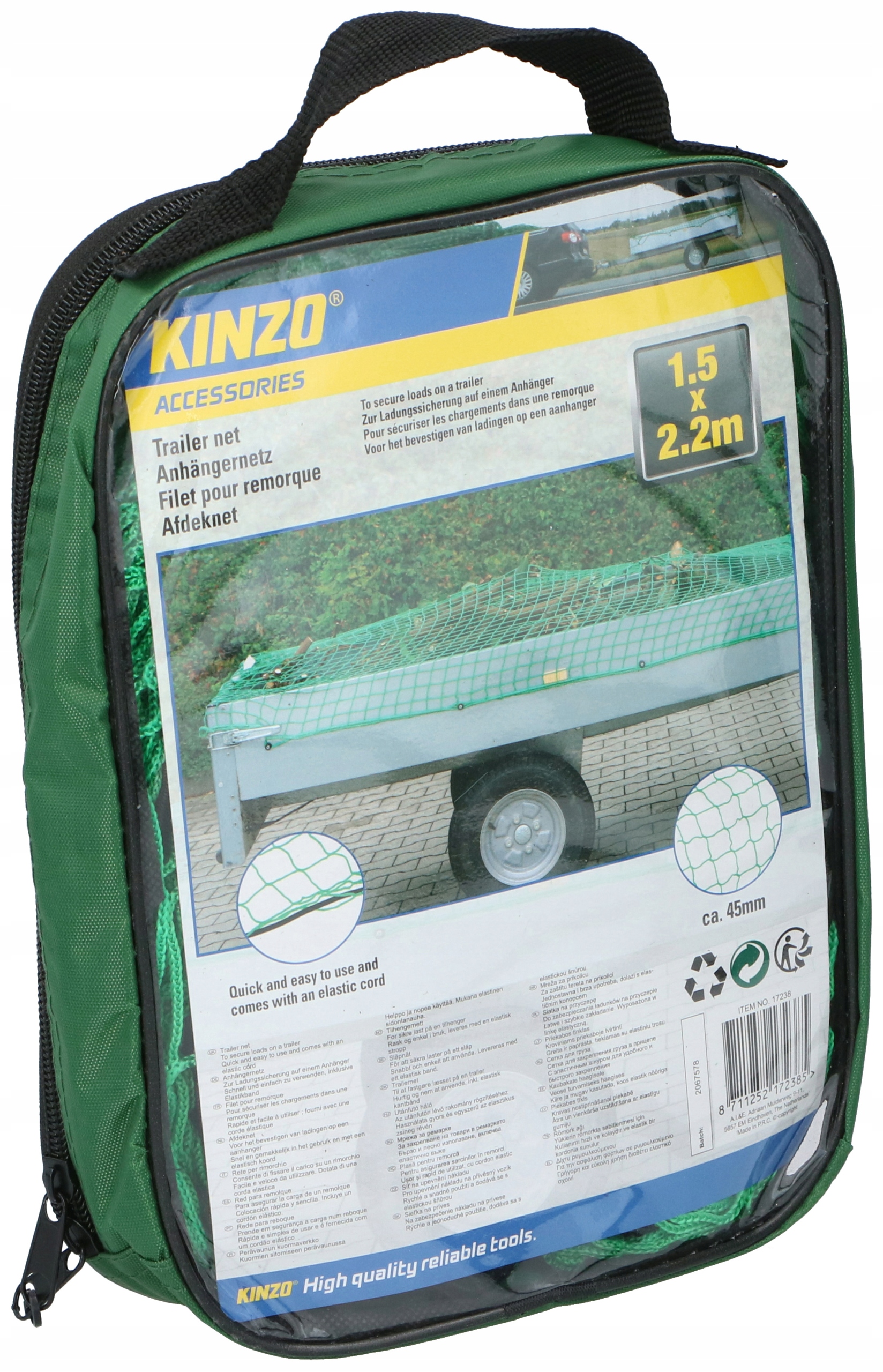 Ochranná sieť pre príves KINZO, 1,5x2,2 m