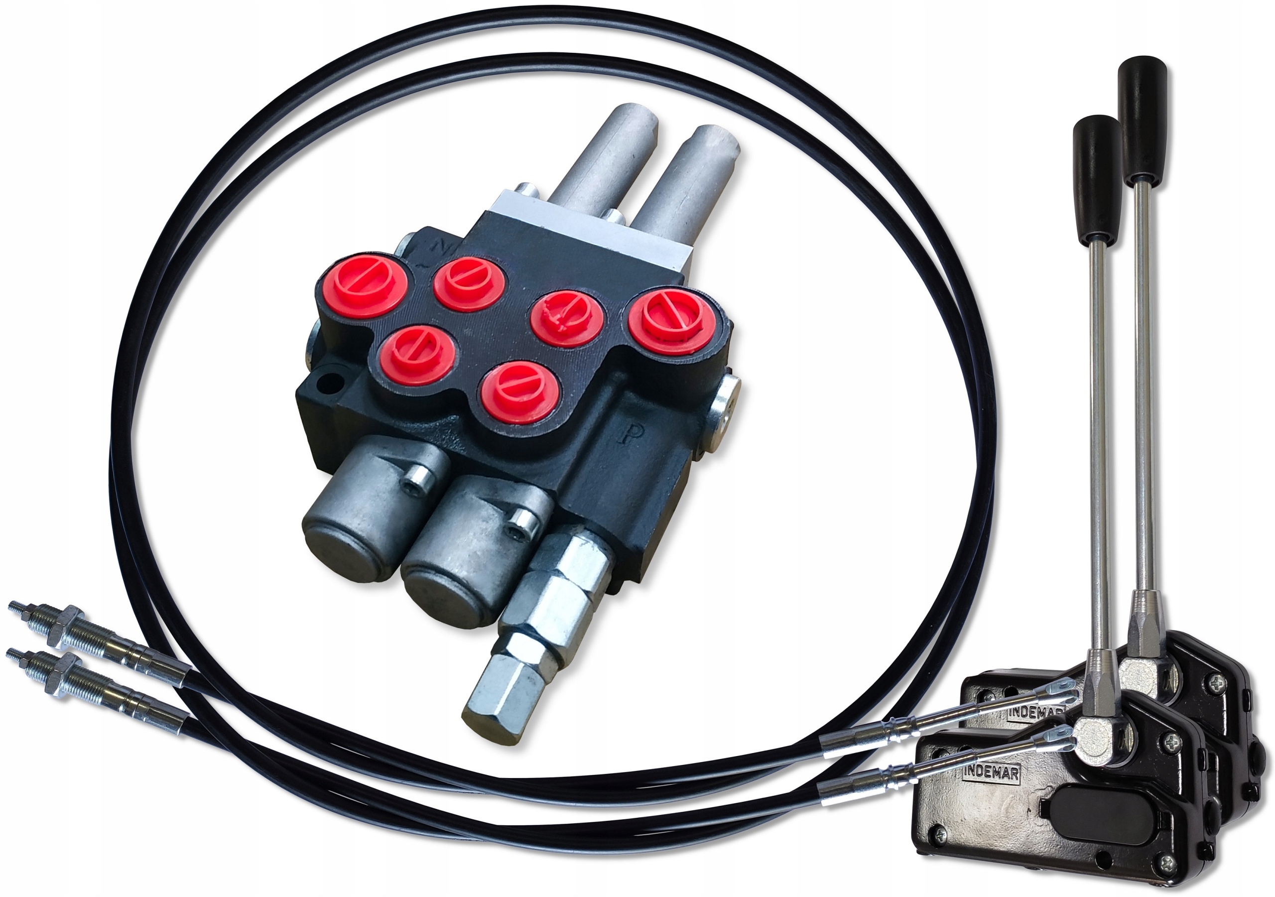 HYDRAULICKÁ DISTRIBÚCIA DOPLŇUJÚCA 2 SEKCIA 40L + 2x Ovládacia páka s ovládacím telesom + 2