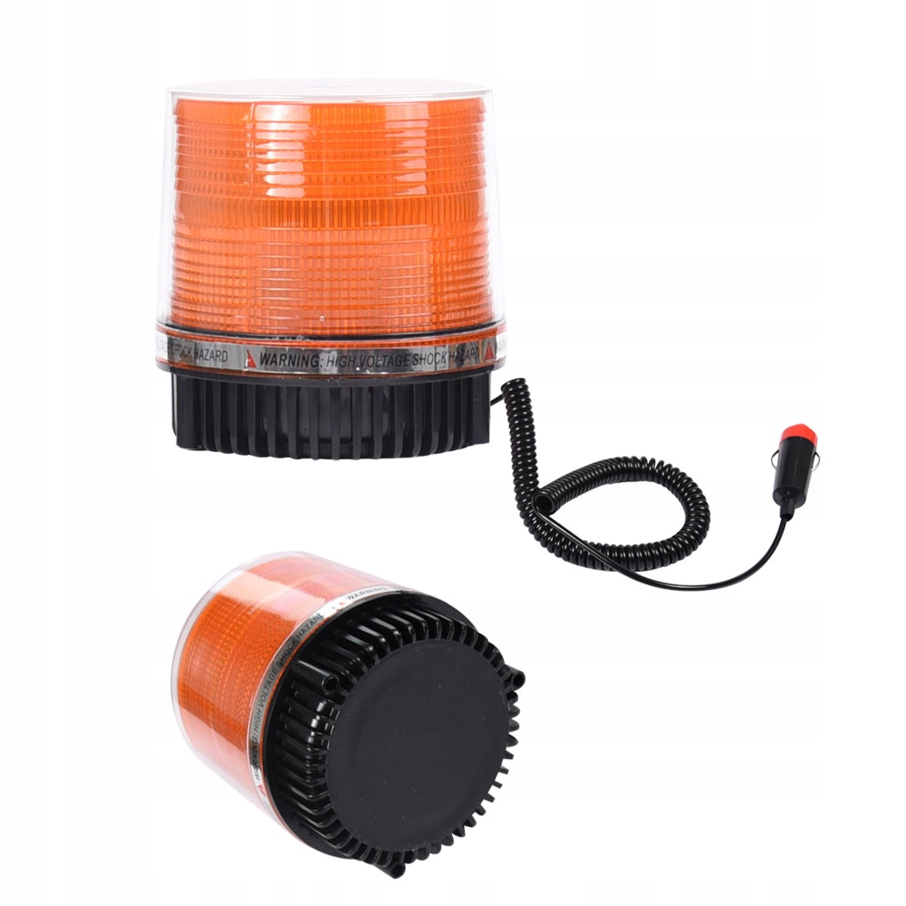 Výstražná lampa s kohútikom vedeným bleskom 12 / 24V magnet
