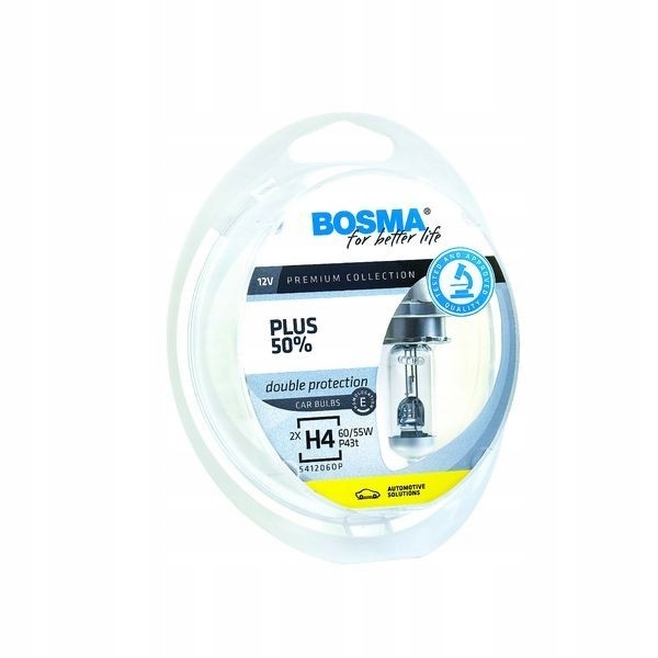Sada žiaroviek H4 Plus 50%, 12 V, 60 / 55 W, P43T 14