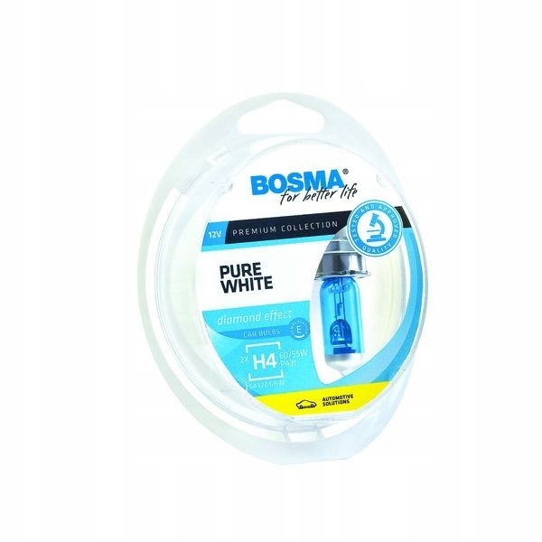 Sada žiaroviek H4 Pure White, 12 V, 60 / 55 W, P43T