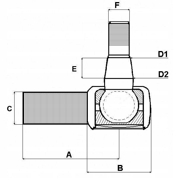 Hlava tiahla riadenia, Zetor 55113905