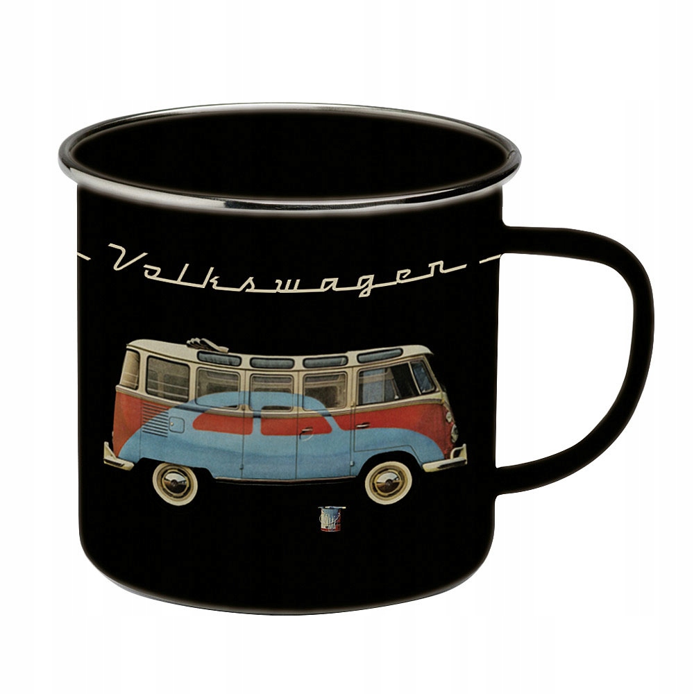 Hrnček VW T1 Collection čierny smalt 0,5L