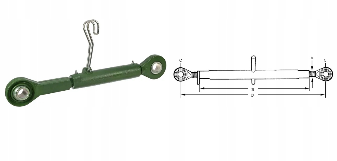 UNIVERZÁLNY KONEKTOR HORNÝ M36X4 KAT.3 JOHN DEERE