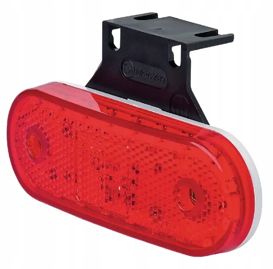 ČERVENÁ ZADNÁ LED CLEARANCE LAMPA S DRŽIAKOM 12/24