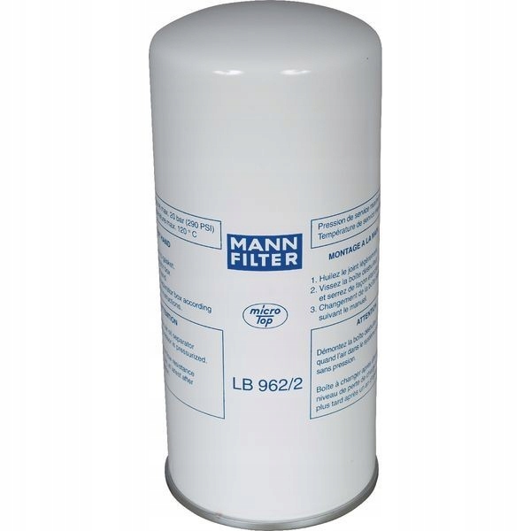 LB9622 Stlačený odolejovací filter po MANN-FILTER