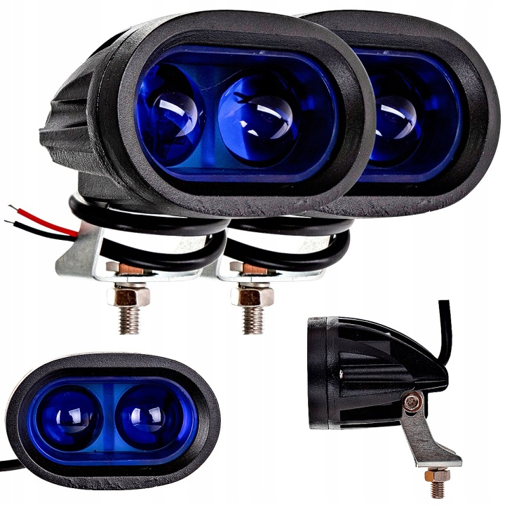 LED pracovné svetlá pre postrekovač 16 W modré | 12 V 24 V | 2 ks