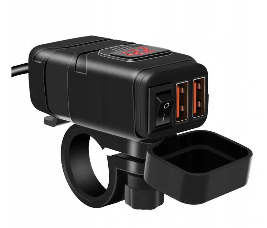 Nabíjačka na kábli USB zásuvka 2x QC3.0 AV6