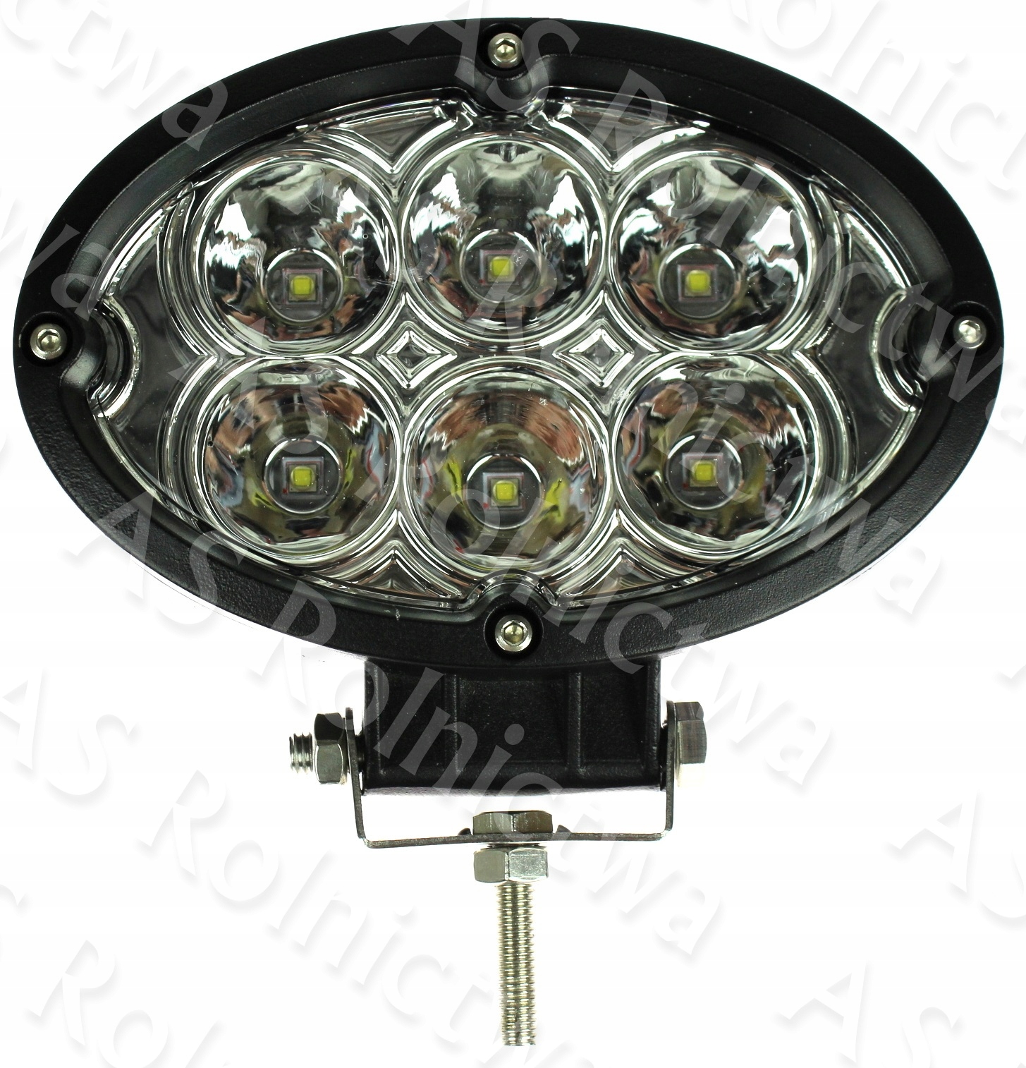 Pracovná lampa 6 LED, 60 W, oválna so zameraním