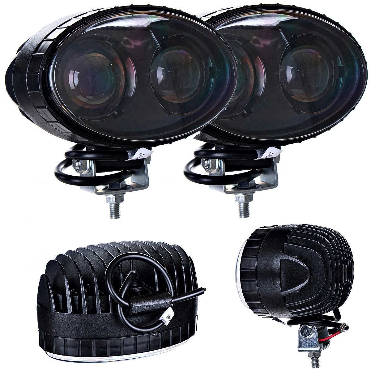 Striekacia lampa 20W modrá veľká 2ks