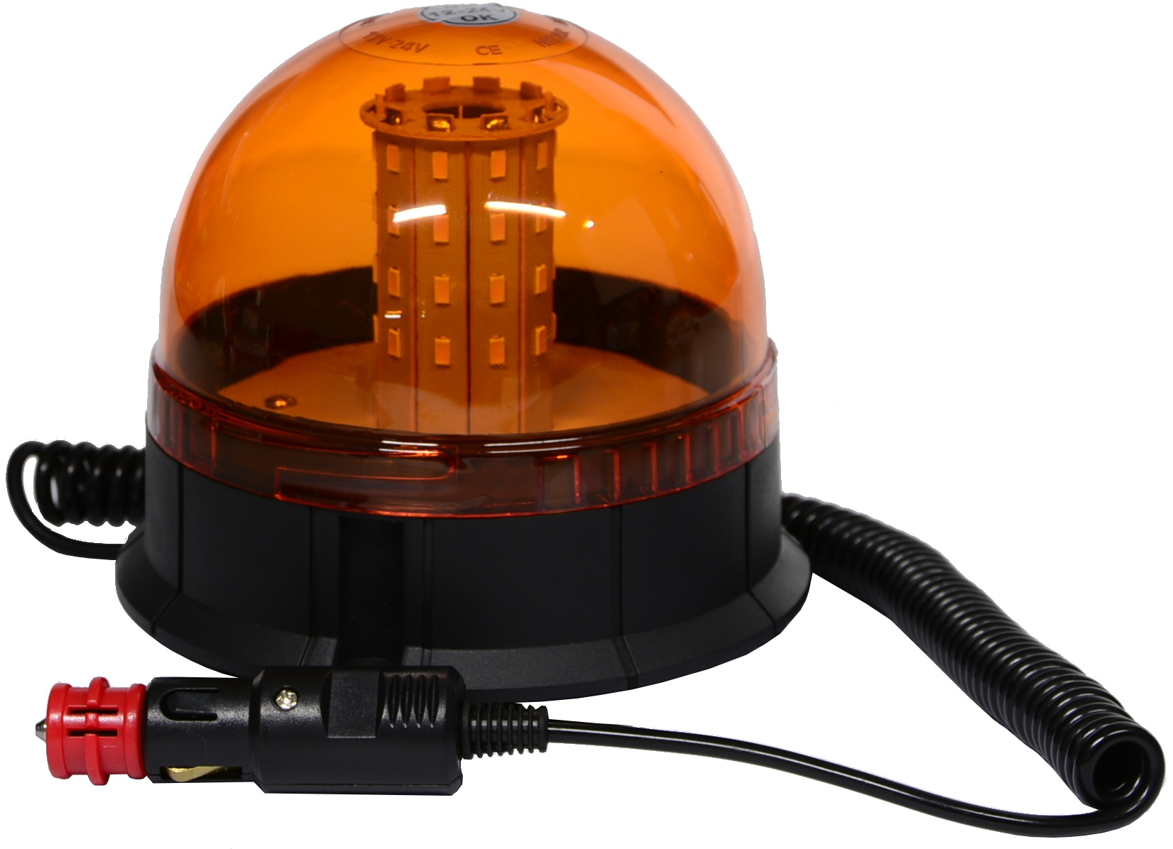 Oranžová výstražná kontrolka LED 12 / 24V LED