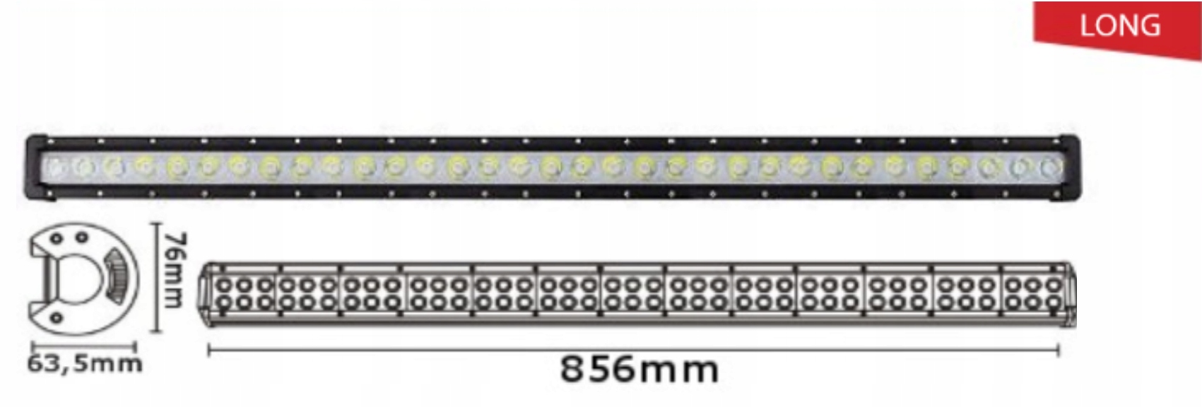 LED pracovné svetlo, 234 W, 10-30 V, 78 CREE LEDx3W, FLOOD/SPOT/FLOOD, pásmo
