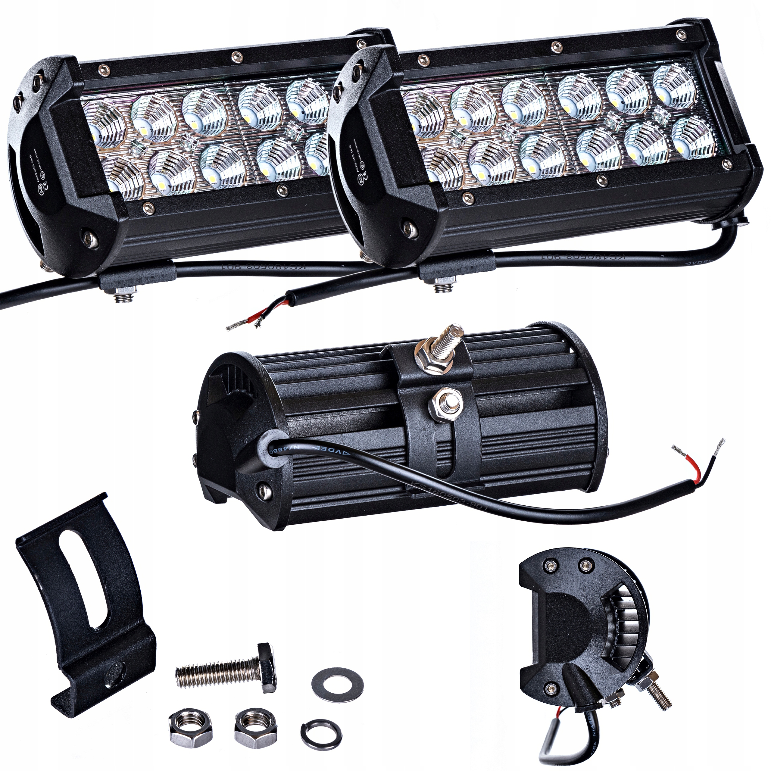 LED pracovná lampa 12-24V 36W halogénový svetlomet 2 ks