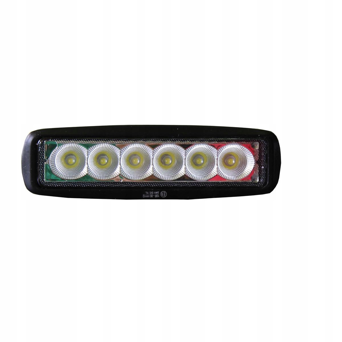 LED pracovná lampa 6x3W 12V 24V plochá 18W
