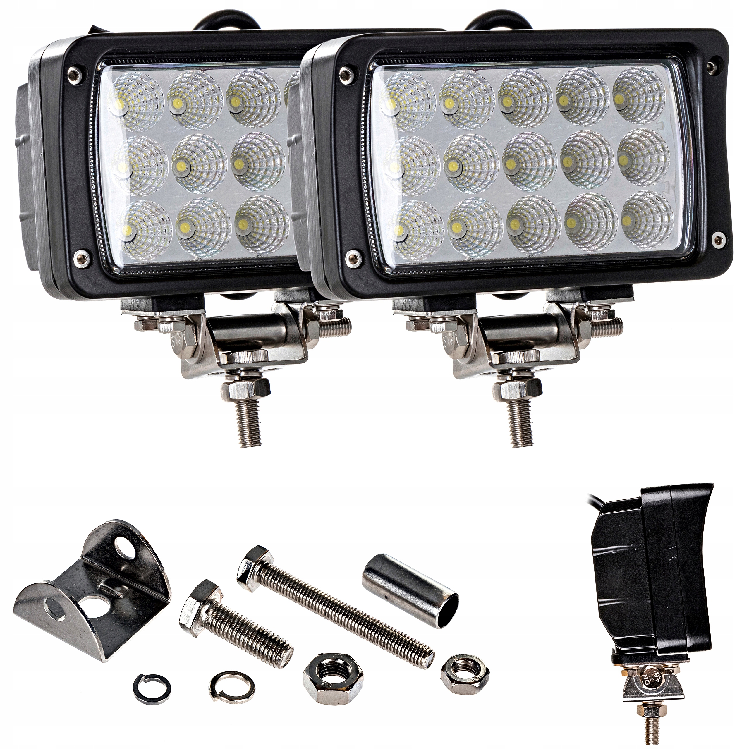 LED pracovná lampa 45W 12V-24V 3900Lm svetlomet 2 ks