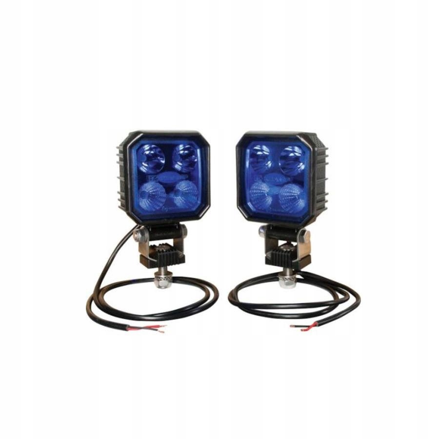 LED pracovná lampa 9W 1000lm 12V 24V modré svetlá