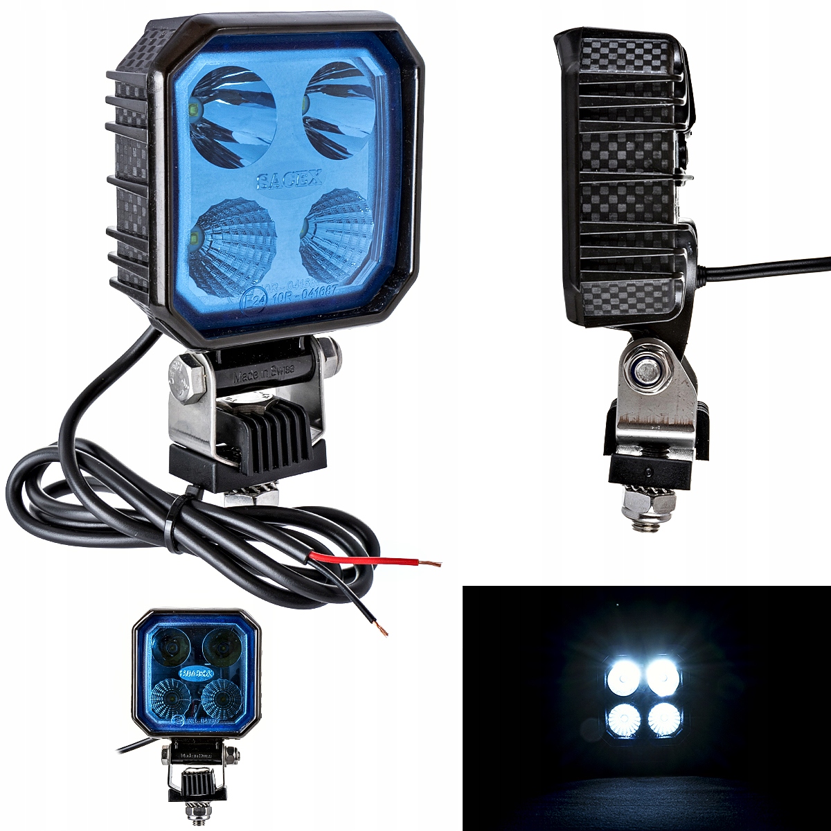 Led pracovné svetlo 9 W 1000lm modrá pre postrekovač