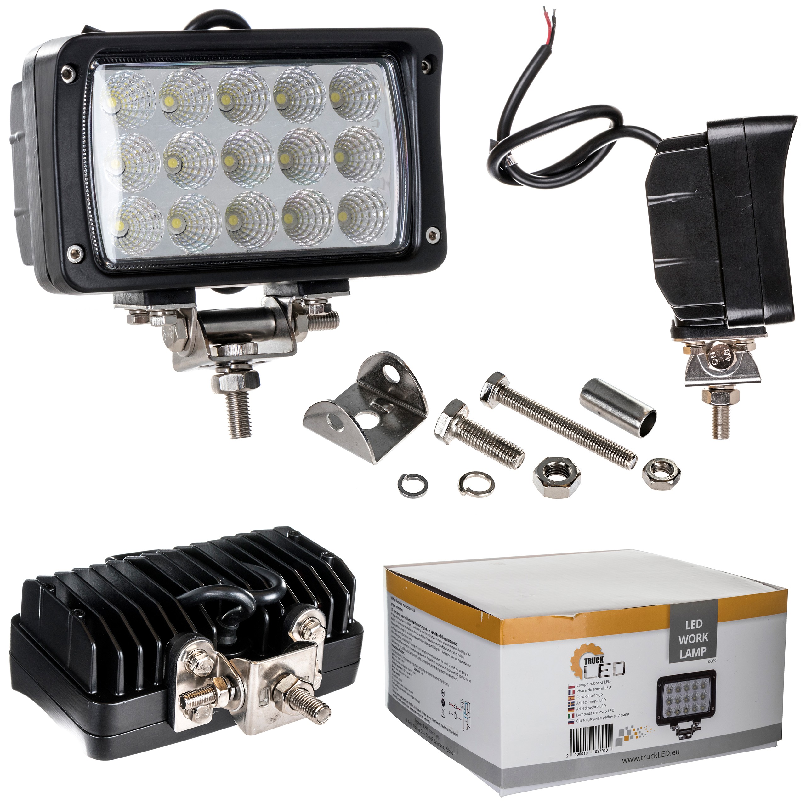 Halogénová pracovná lampa 15 Led 45W 12V 24V 3900Lm