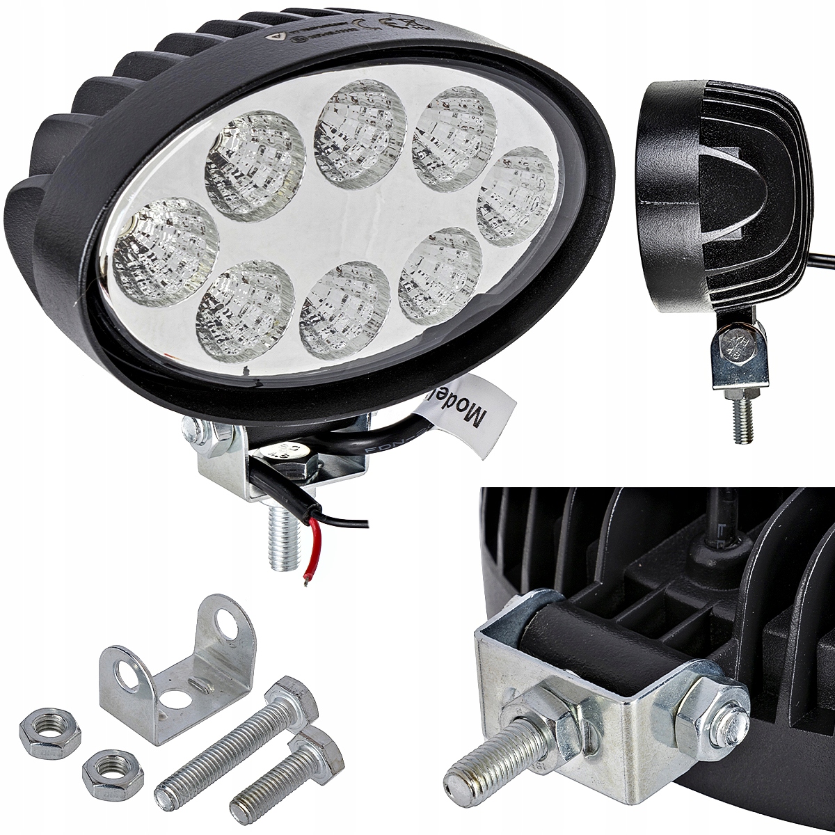 Pracovná žiarovka halogénová 8-led 12V 24V 24W 1800lm