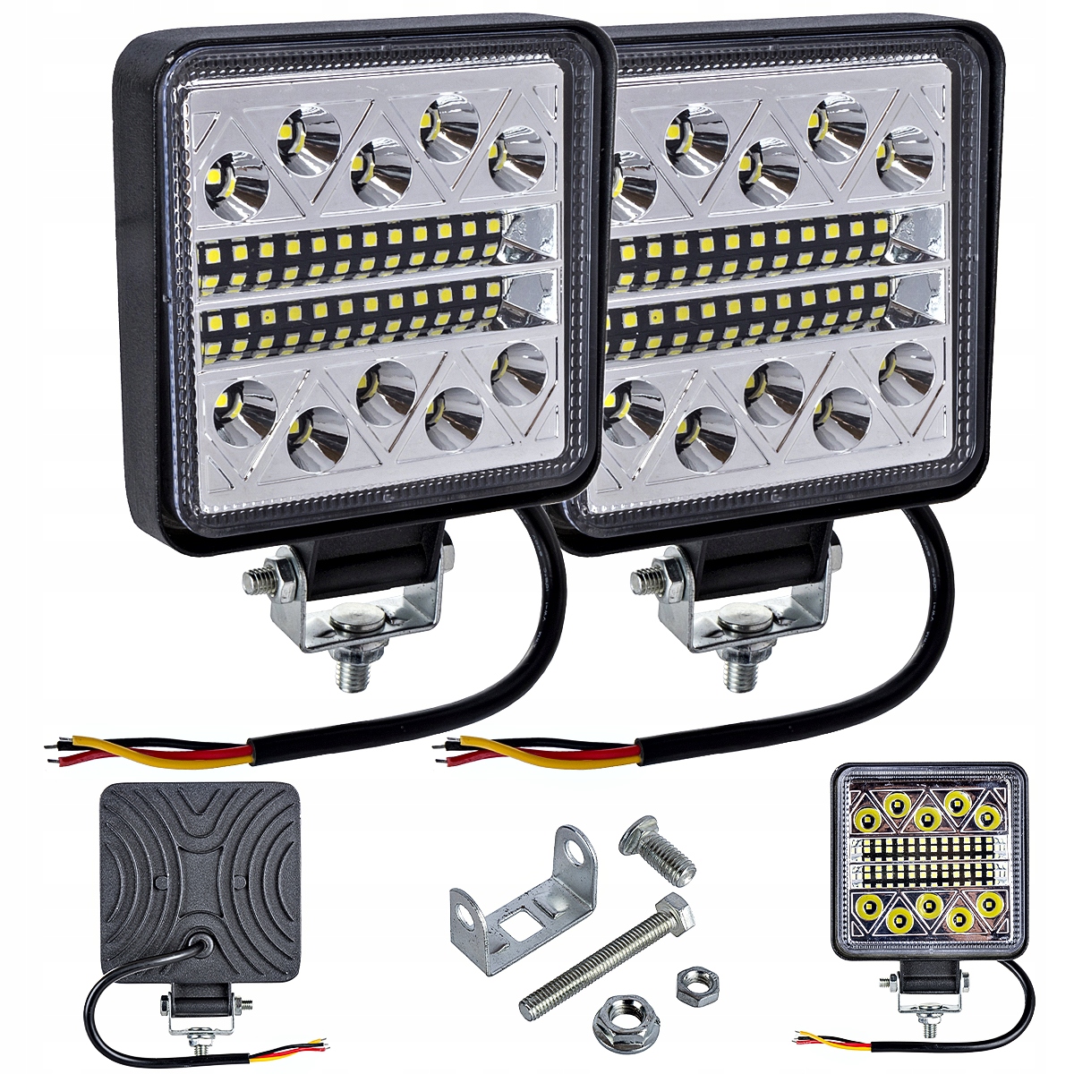 LED pracovná žiarovka halogénová CREE 12V 24V 102W 2 ks.